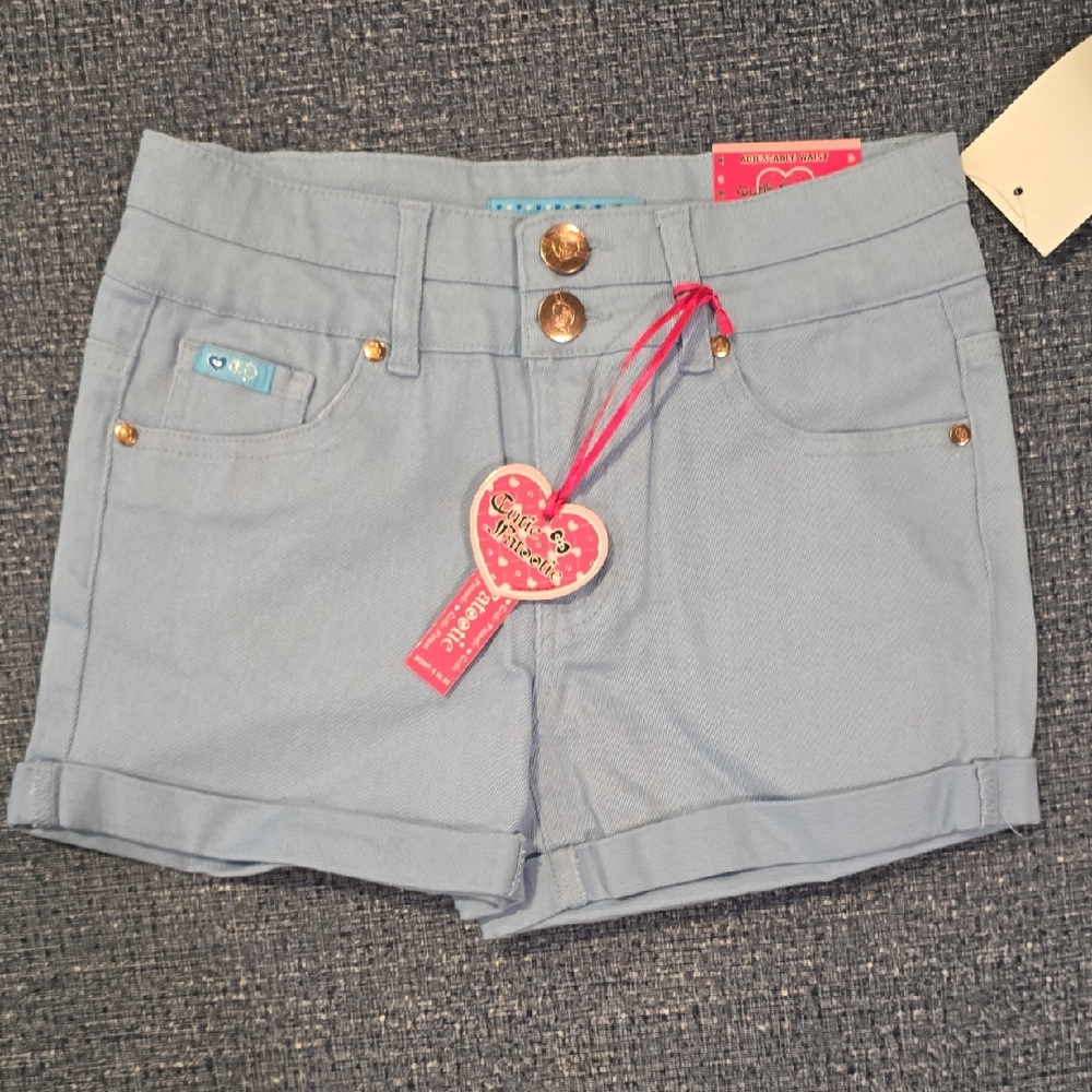 Chic Light Blue Kids Shorts